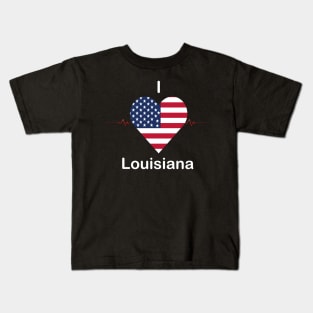 I love Louisiana Kids T-Shirt